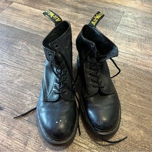 AirWair Dr. Martens The Original Black Leather Lace Up Boots